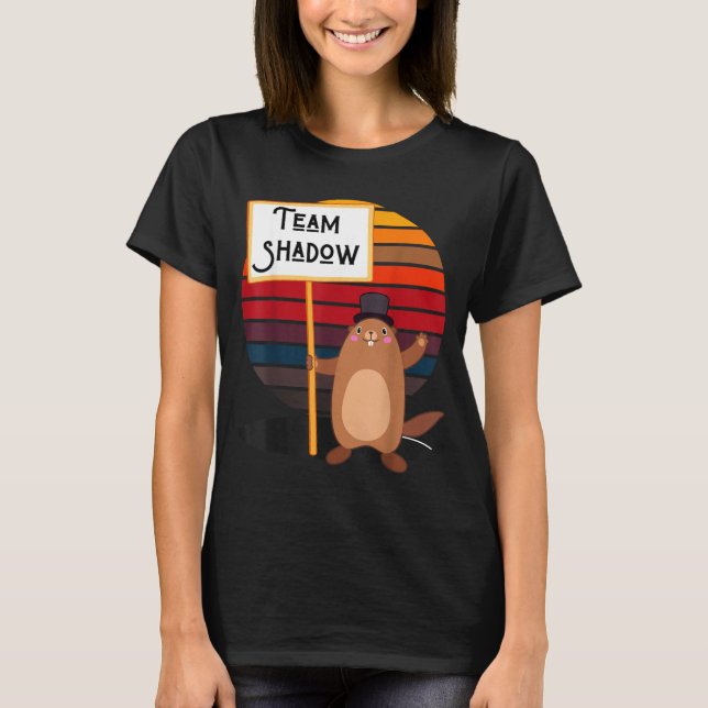 Team Shadow Lustiger Winter Groundhog Day Männer F T-Shirt (Vorderseite)