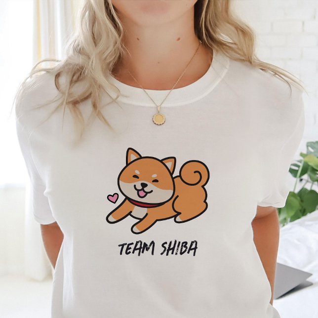 Team Shiba | Shiba Inu Dog Lover T - Shirt (Von Creator hochgeladen)