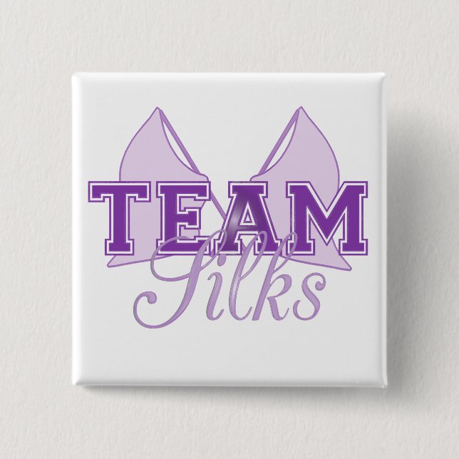 Team Silks Lila Button (Vorderseite)