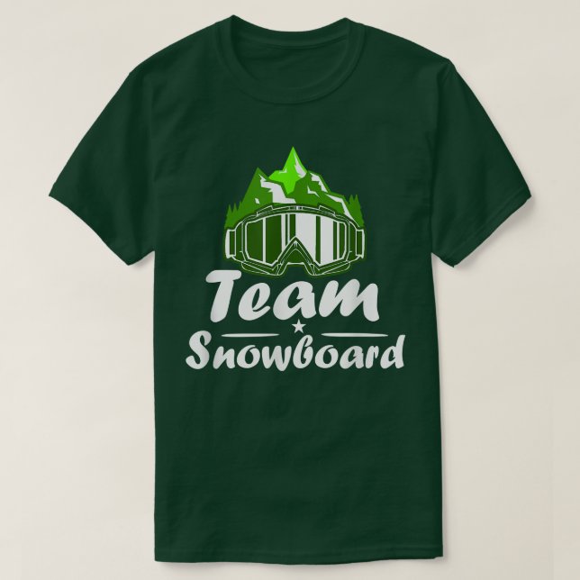 Team Snowboard Snowboarden Crew Snow Boarders Tee (Design vorne)