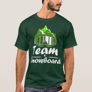 Team Snowboard Snowboarden Crew Snow Boarders Tee