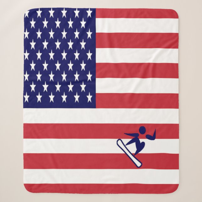 Team Snowboard USA Sherpadecke (Vorderseite)