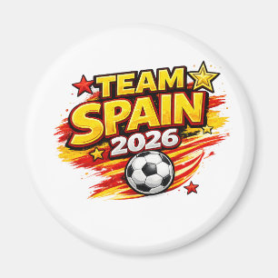 TEAM SPANIEN 2026 Fan Patriotisches Spanien-Fuß Magnet