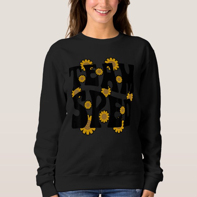 Team SPED Teacher Special Education Sunflower Retr Sweatshirt (Vorderseite)
