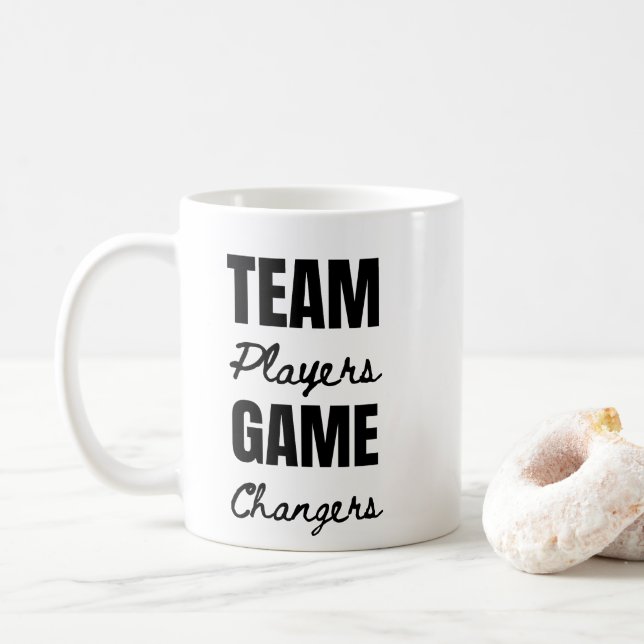 Team Spieler Inspiration Business-Geschenk Kaffeetasse (Mit Donut)
