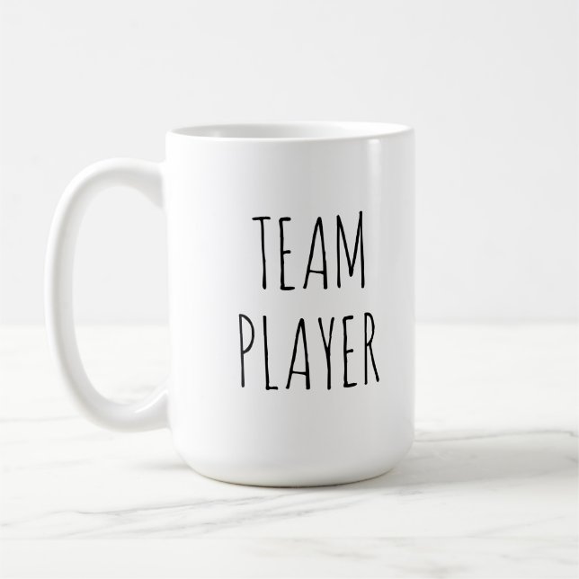 Team-Spieler-Kaffee-Tasse Kaffeetasse (Links)