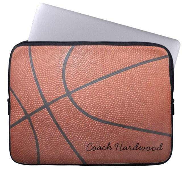 Team Spirit_Basketball Haut look_Autograph Art Laptopschutzhülle (Vorderseite)