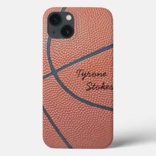 Team Spirit_Basketball Textur_Autograph Stil iPhone 13 Hülle