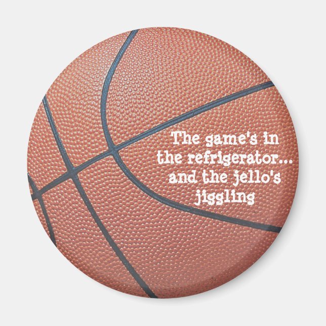Team Spirit_Basketball Textur Magnet (Vorne)