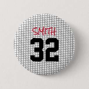 Team Spirit Individuelle Name Number Net Red Schwa Button