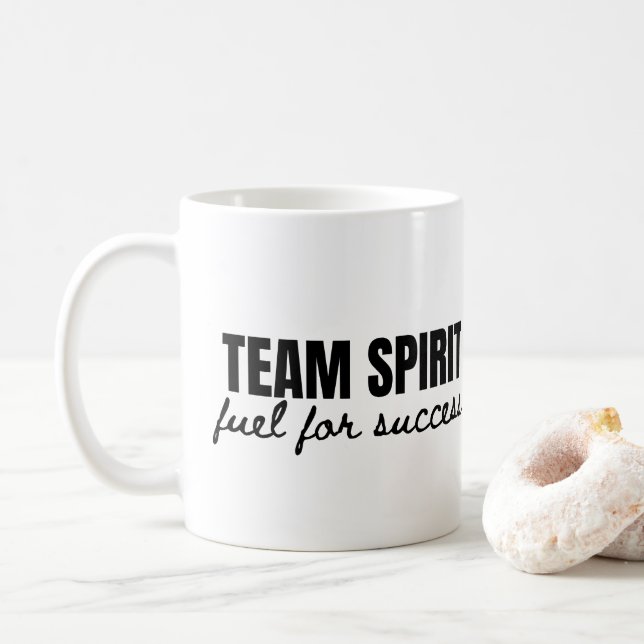 Team Spirit Motivierend Angebot Kaffeetasse (Mit Donut)