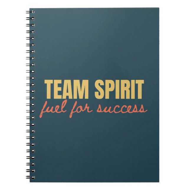 Team Spirit Motivierend Company Business-Geschenk Notizblock (Vorderseite)