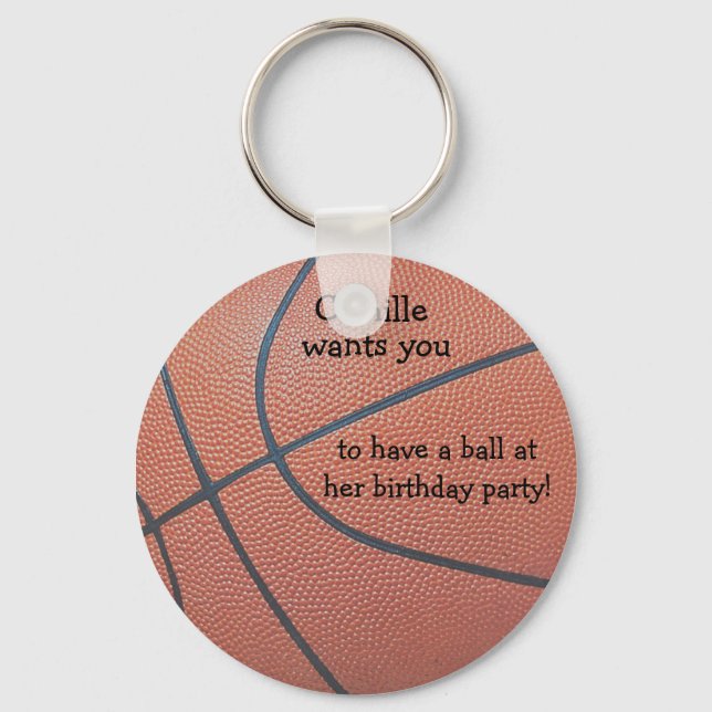 Team Spirit_texture_Have a ball Geburtstag Schlüsselanhänger (Vorderseite)