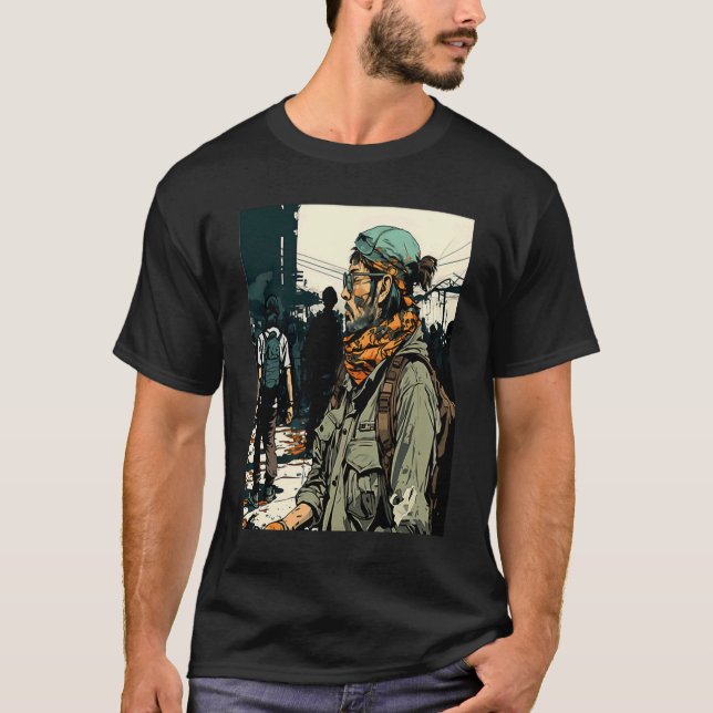 Team Sport Games Retro Airsoft Player T-Shirt (Vorderseite)