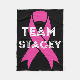 Team Stacey Personalisierte Brustkrebserkrankung Fleecedecke
