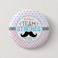 "Team Staches" Modernes Party zur Geschlechteroffe