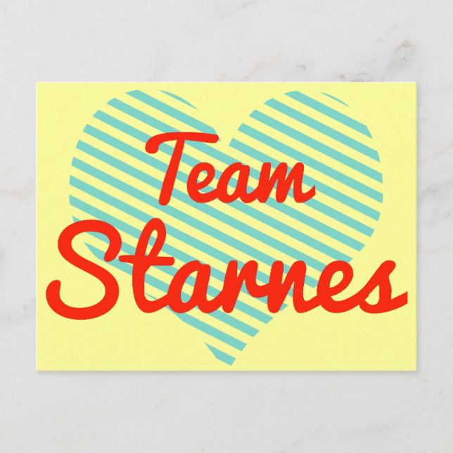 Team Starnes Postkarte (Vorderseite)