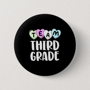 Team T-Shirt Dritte Klasse 3. Liebe Herzen Lehrer  Button