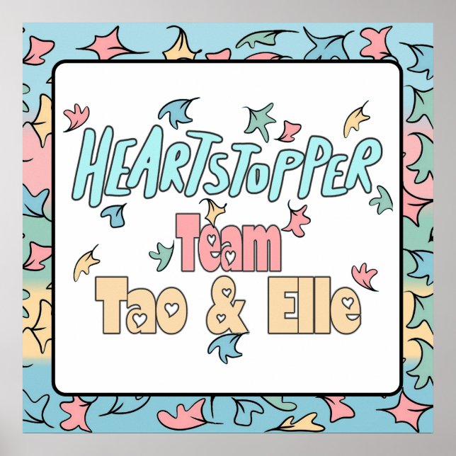 Team Tao und Elle White Poster (Vorne)