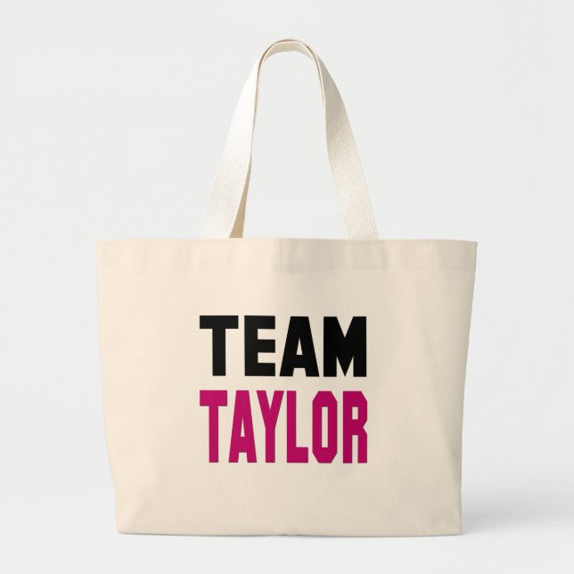 Team Taylor Jumbo Stoffbeutel (Vorne)