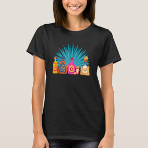Team Tequila Salz Limon mexikanische Drink Flasche T-Shirt
