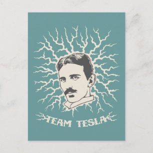 Team Tesla Postkarte