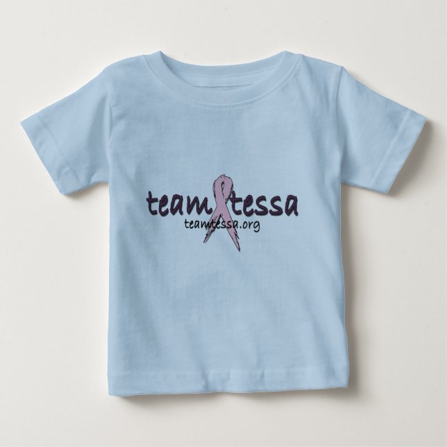 Team-Tessa-Baby-T-Shirt - Blau Baby T-shirt (Vorderseite)
