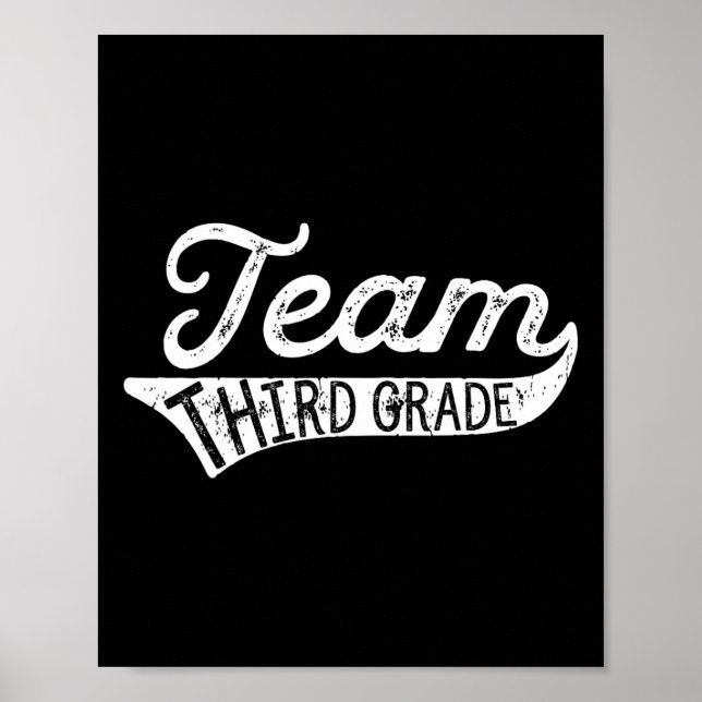 Team Third Grade - Student Teacher Ck To School  Poster (Vorne)
