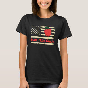 Team Third Grade USA-Flagge Zurück zur Schule 3. K T-Shirt