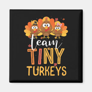 Team Tiny Turkeys Nurse Turkey Erntedank Fall N Magnet