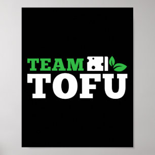 Team Tofu Workout Vegane Bodybuilding Fitness Pfla Poster