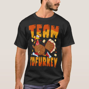 Team Tofurkey Veganer Tofu-Truthahn Lustiger Ernte T-Shirt