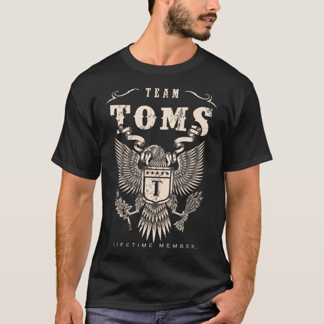 TEAM TOMS Lifetime Mitglied. T-Shirt (Vorderseite)