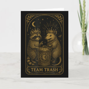 Team Traarot Karte Waschbär Opossum Liebhaber Lust