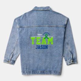 Team Transplantation Sport Green Ribbon individuel Jeansjacke