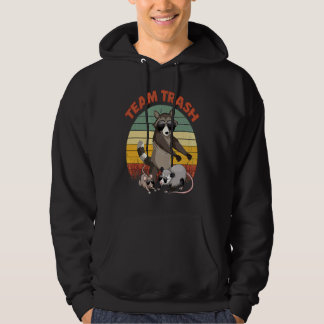 Team Trash Opossum Raccoon  1 Hoodie
