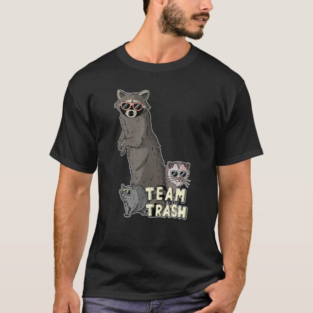 Team Trash Opossum Raccoon Rat, Gartenanlage für l T-Shirt (Vorderseite)