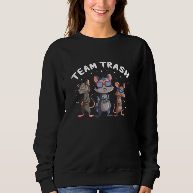 Team Trash Possum für Opossum und Waschbär Sweatshirt (Vorderseite)