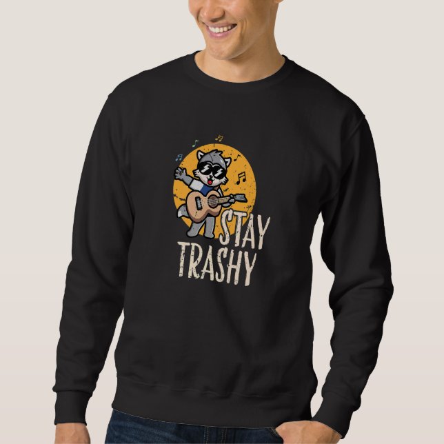 Team Trash Stay Trashy Raccoons Opossums Squad Ret Sweatshirt (Vorderseite)