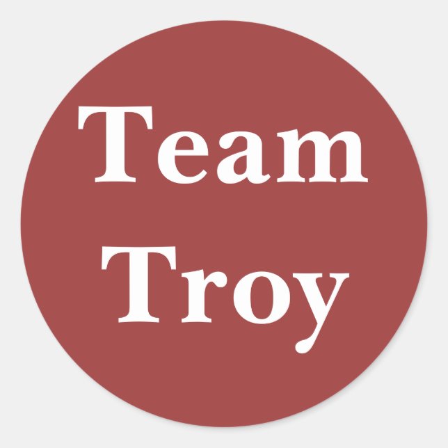 Team Troy Aufkleber (Vorderseite)