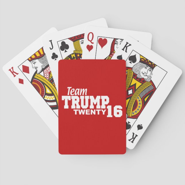 Team Trump für Präsident 2016 Spielkarten (Rückseite)