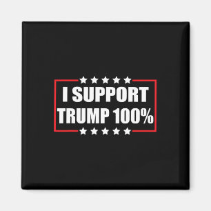 Team Trump Pro Trump Patriotic Ich unterstütze Tru Magnet