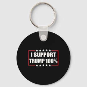 Team Trump Pro Trump Patriotic Ich unterstütze Tru Schlüsselanhänger