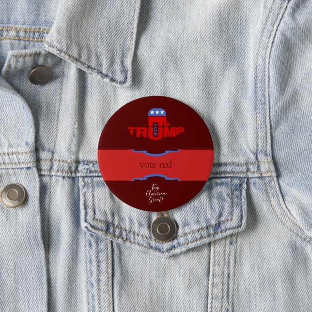 Team Trump Republikaner Button (Beispiel)