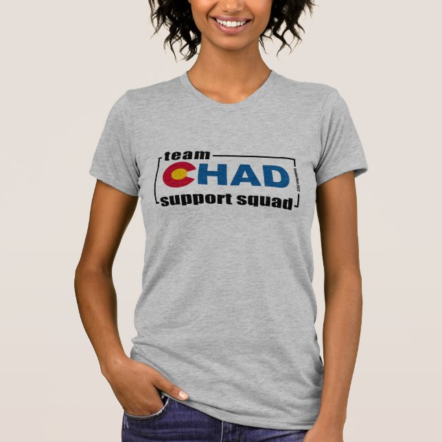Team Tschad - Angepasster T - Shirt der Frauen (Vorderseite)