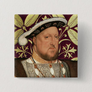 Team Tudor - Portrait von König Henry VIII Button