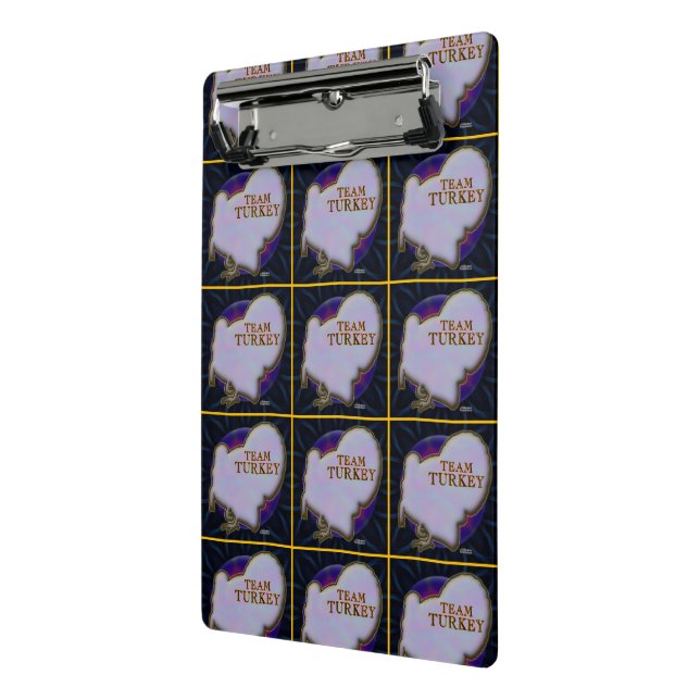 Team Türkei Mini Klemmbrett (Gewinkelt2)