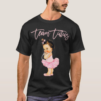Team Tutu Girl Gender Reveal Baby Showdown Touchdo T-Shirt