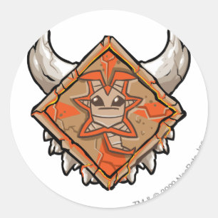 Team Tyrannia Logo Runder Aufkleber