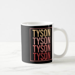 Team Tyson Familie Personalisierter Name Groovy Vi Kaffeetasse